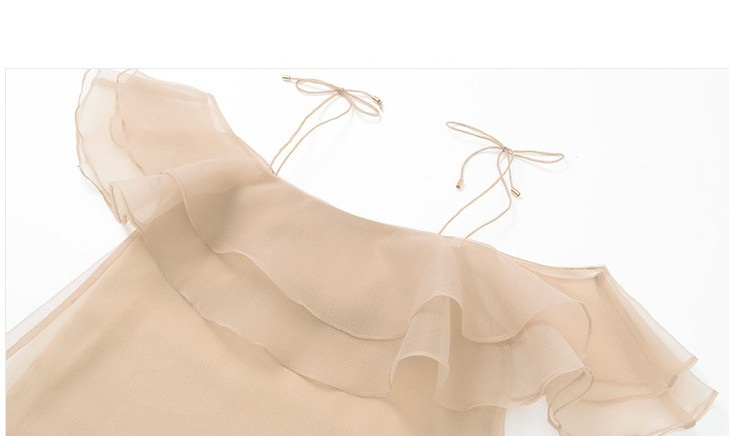 NEW FASHION LADY GIRL Blouse Frill Chiffon Off-Sho
