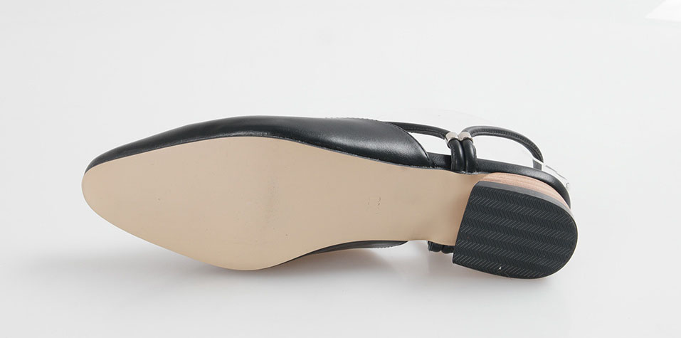 New 2type Woody heel strap Blower 2cm Chic Unique 