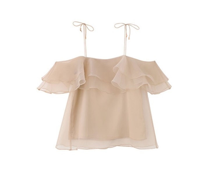 NEW FASHION LADY GIRL Blouse Frill Chiffon Off-Sho