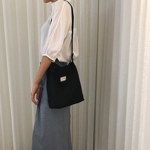 NEW ECO BAG mini eco bag canvas back small black d
