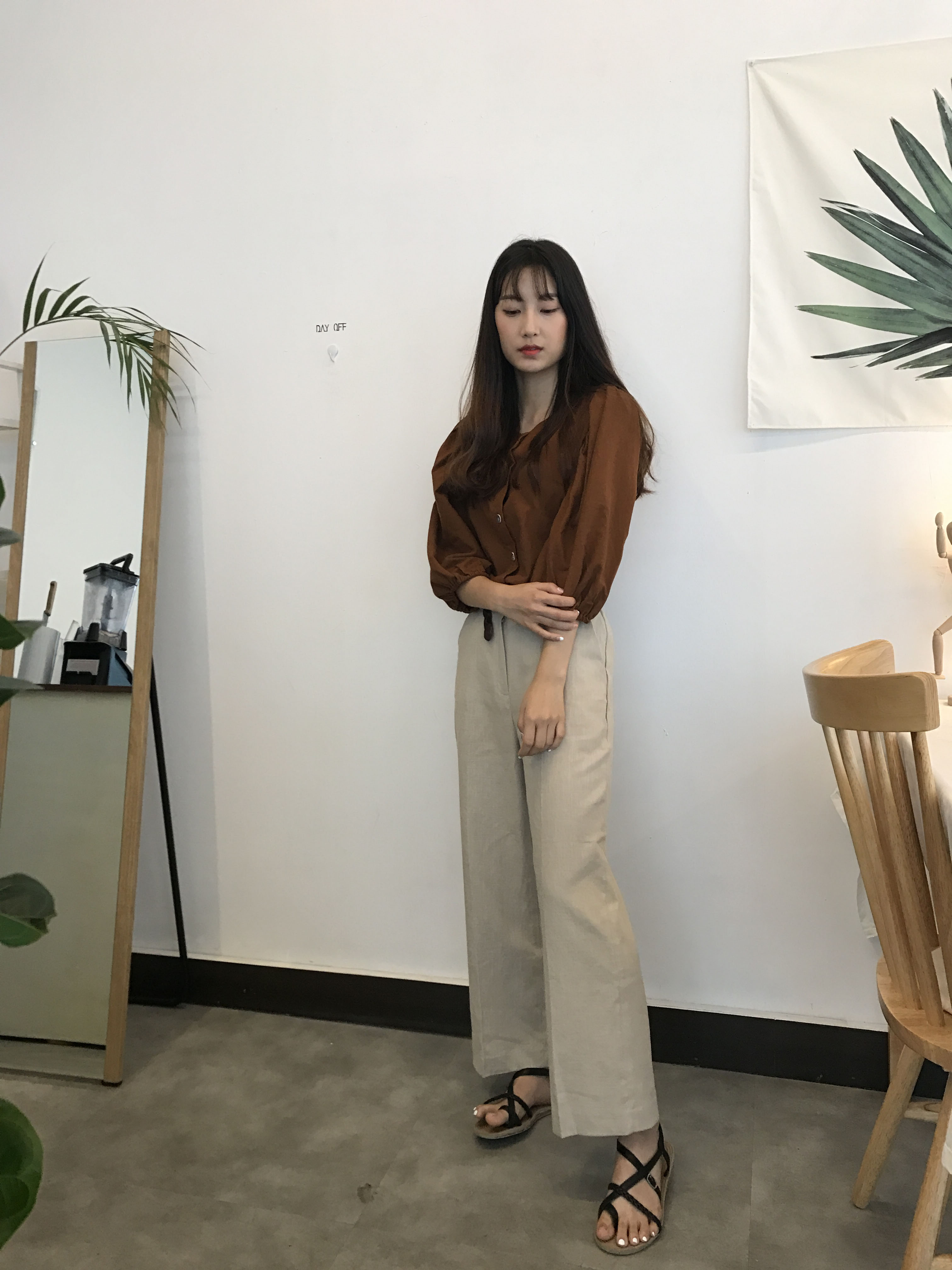 New Women's Pants Women's Wide Linen Slacks 