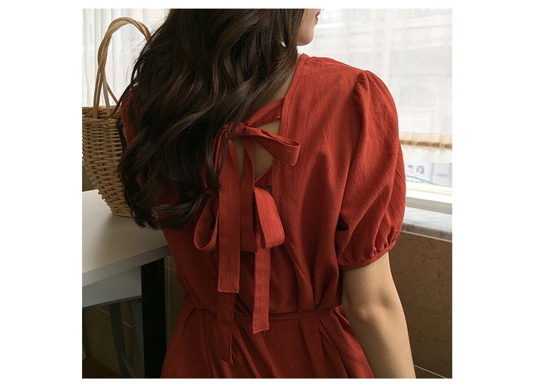 NEW FASHION LADY GIRL DRESS Long Ribbon Linen Long
