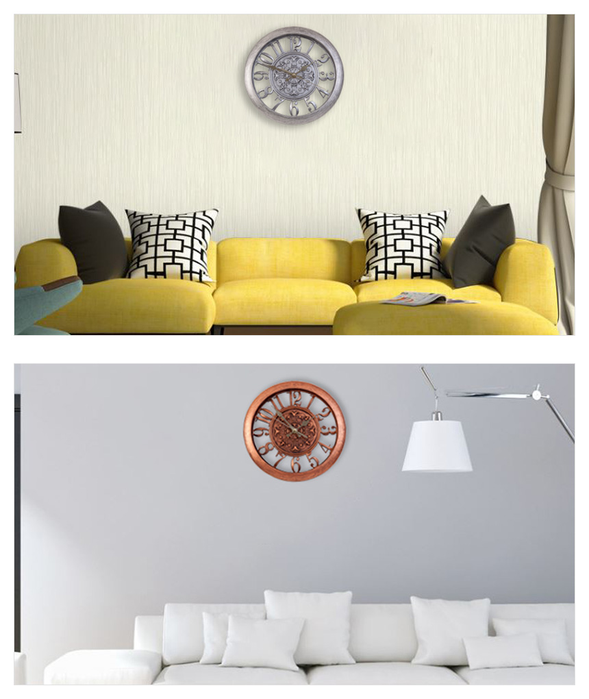 Antique Arabia Wall Clock Cafe Office Living Room 