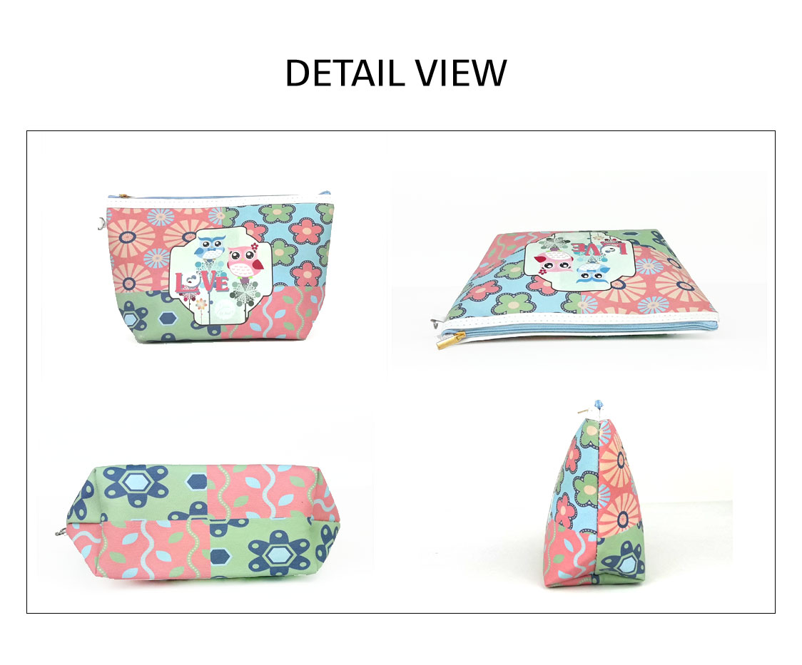 New Owl Character 5 Cosmetics Pouch Set 30 Female 