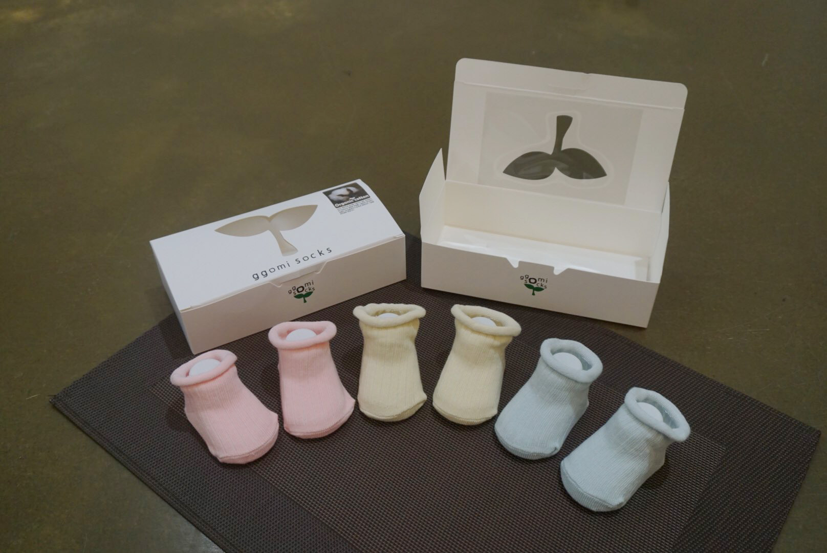 Baby Organic Cotton Swivel Goliath Socks Set 2 Pairs set Newborn Baby