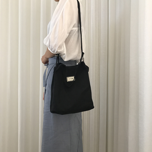 NEW ECO BAG mini eco bag canvas back small black d