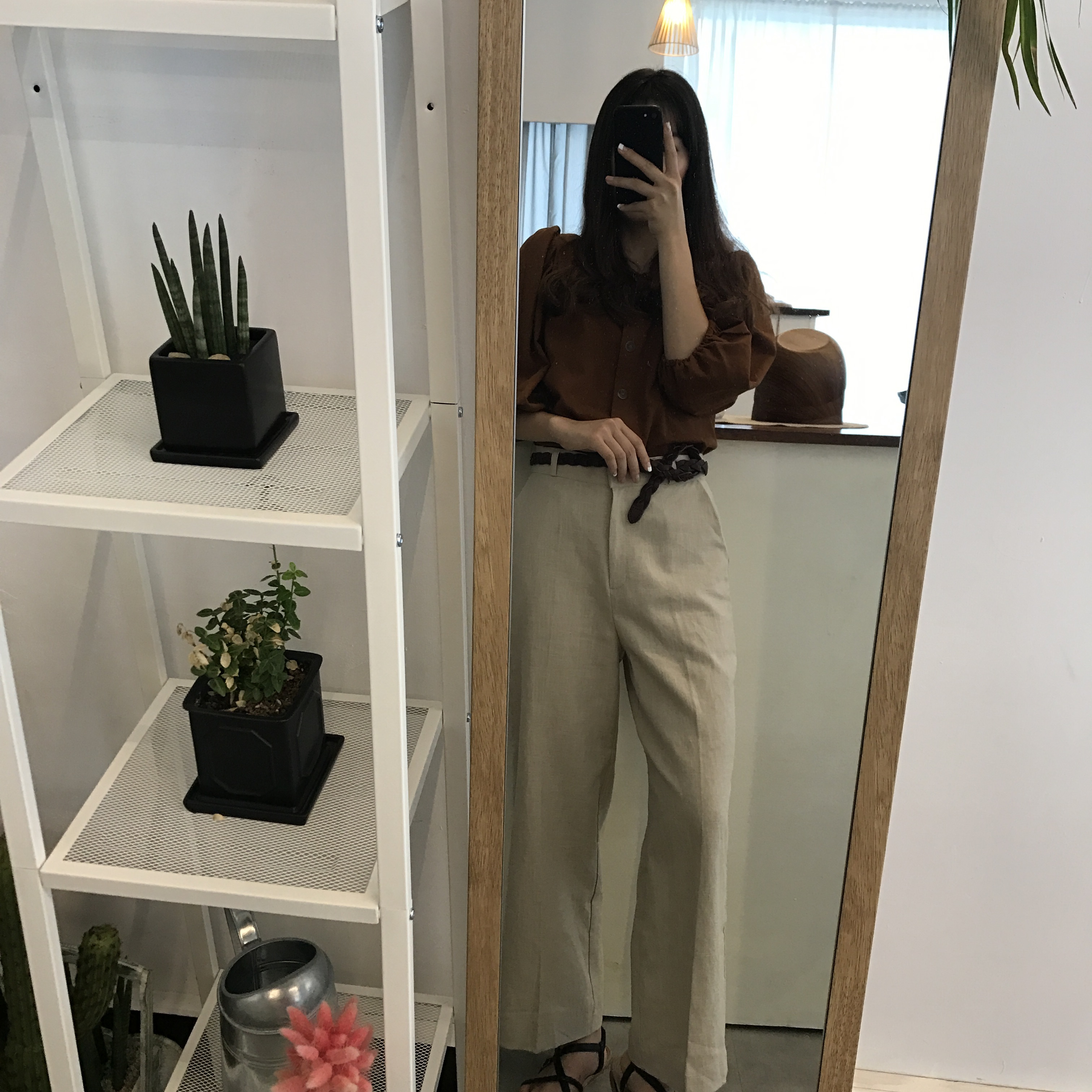 New Women's Pants Women's Wide Linen Slacks 