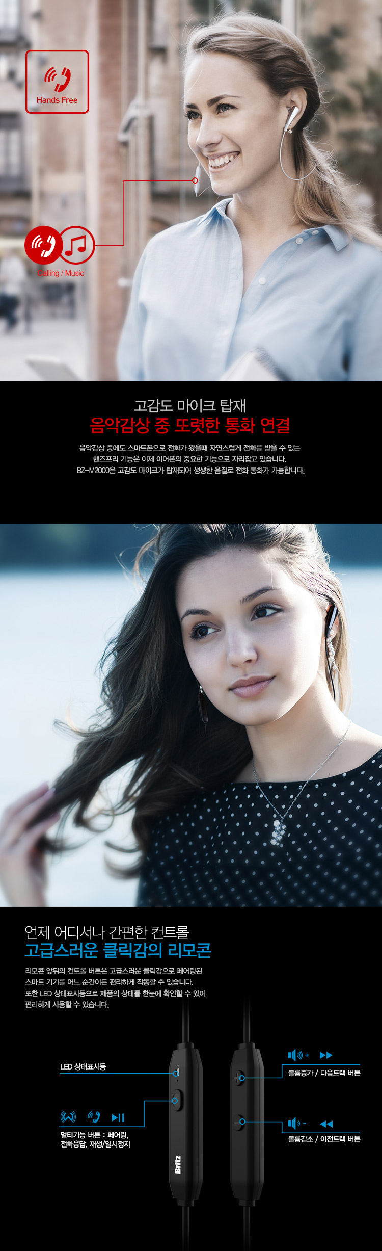 NEW BLUETOOTH EARPHONE BRITZ BZ-M2000 High quality