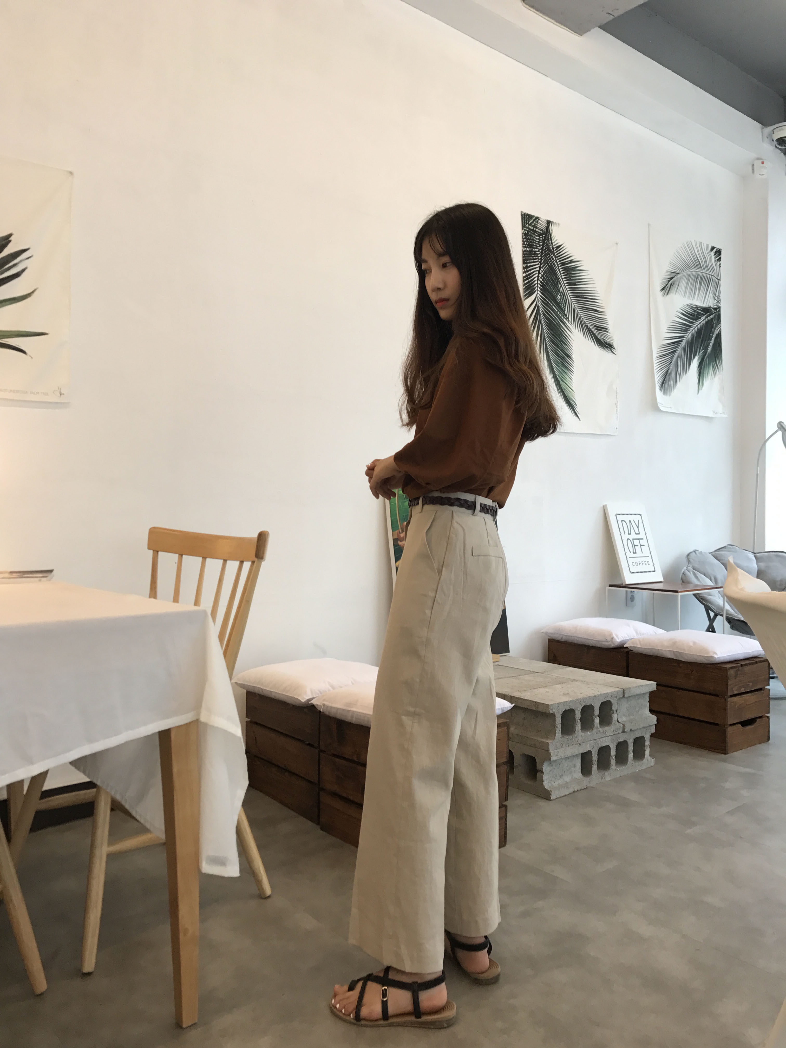 New Women's Pants Women's Wide Linen Slacks 