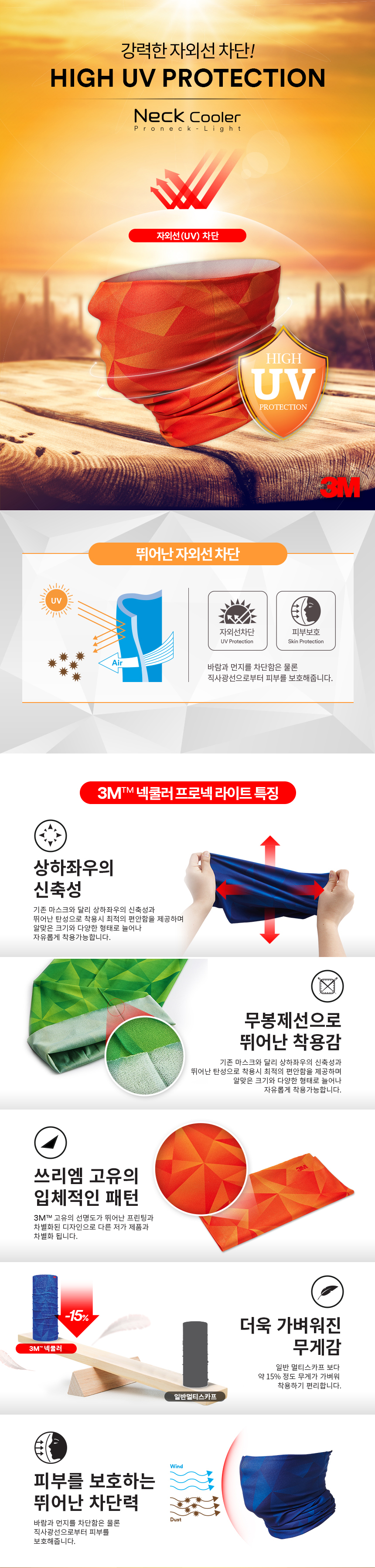 3M Genuine Neck Cooler Scarf Neck Armor Type Face 