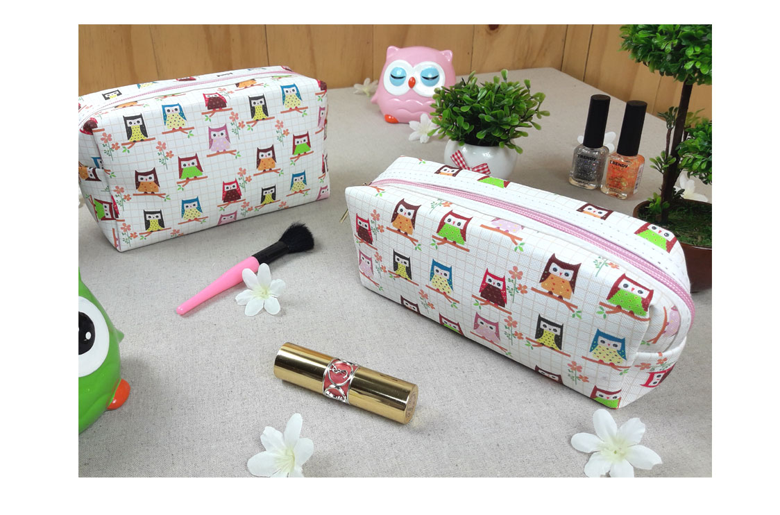 New Owl Character 5 Cosmetics Pouch Set 30 Female 