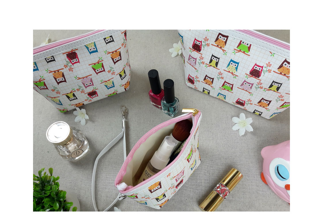 New Owl Character 5 Cosmetics Pouch Set 30 Female 