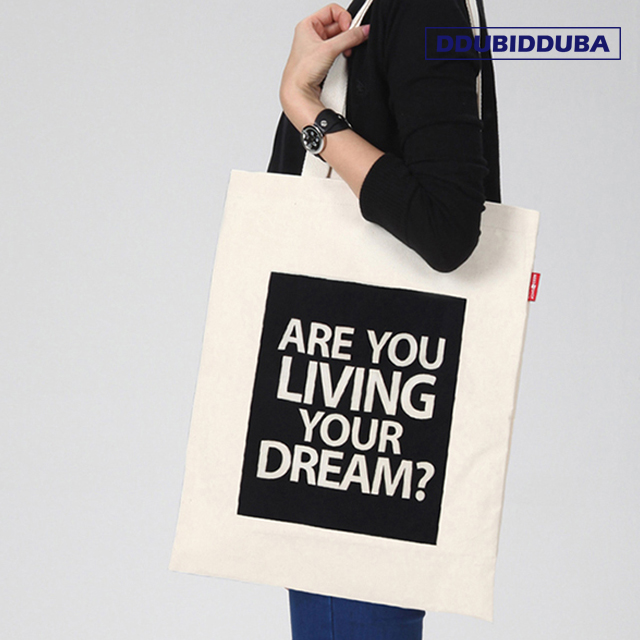 Simple Printing Canvas Eco Bag 3color 20pcs 3 Wome
