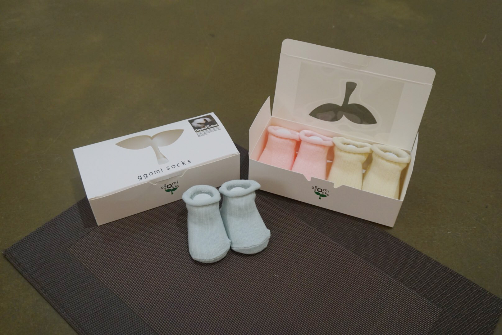Baby Organic Cotton Swivel Goliath Socks Set 2 Pairs set Newborn Baby