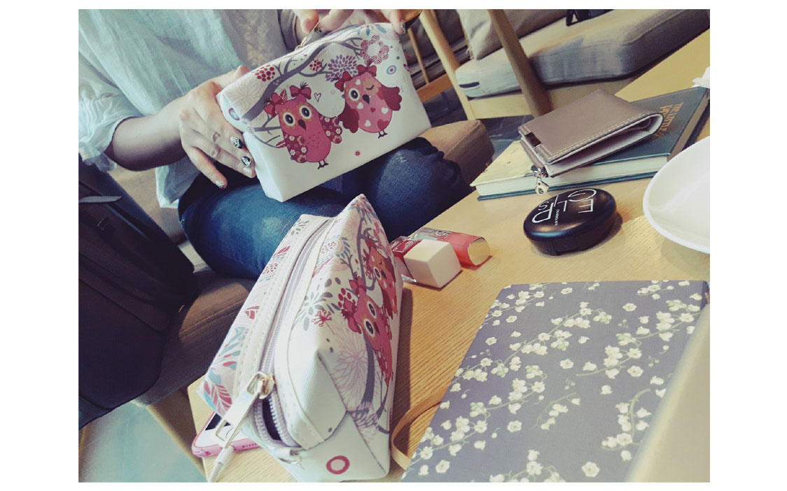 New Owl Character 5 Cosmetics Pouch Set 30 Female 