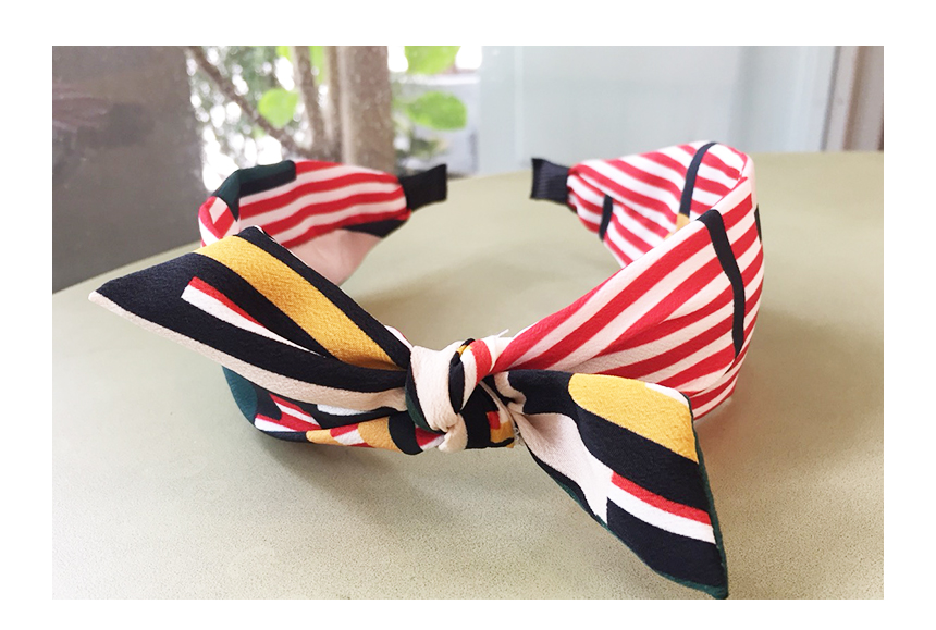New Stripe Wide Single Hair Ribbon Bandana Hair Ba