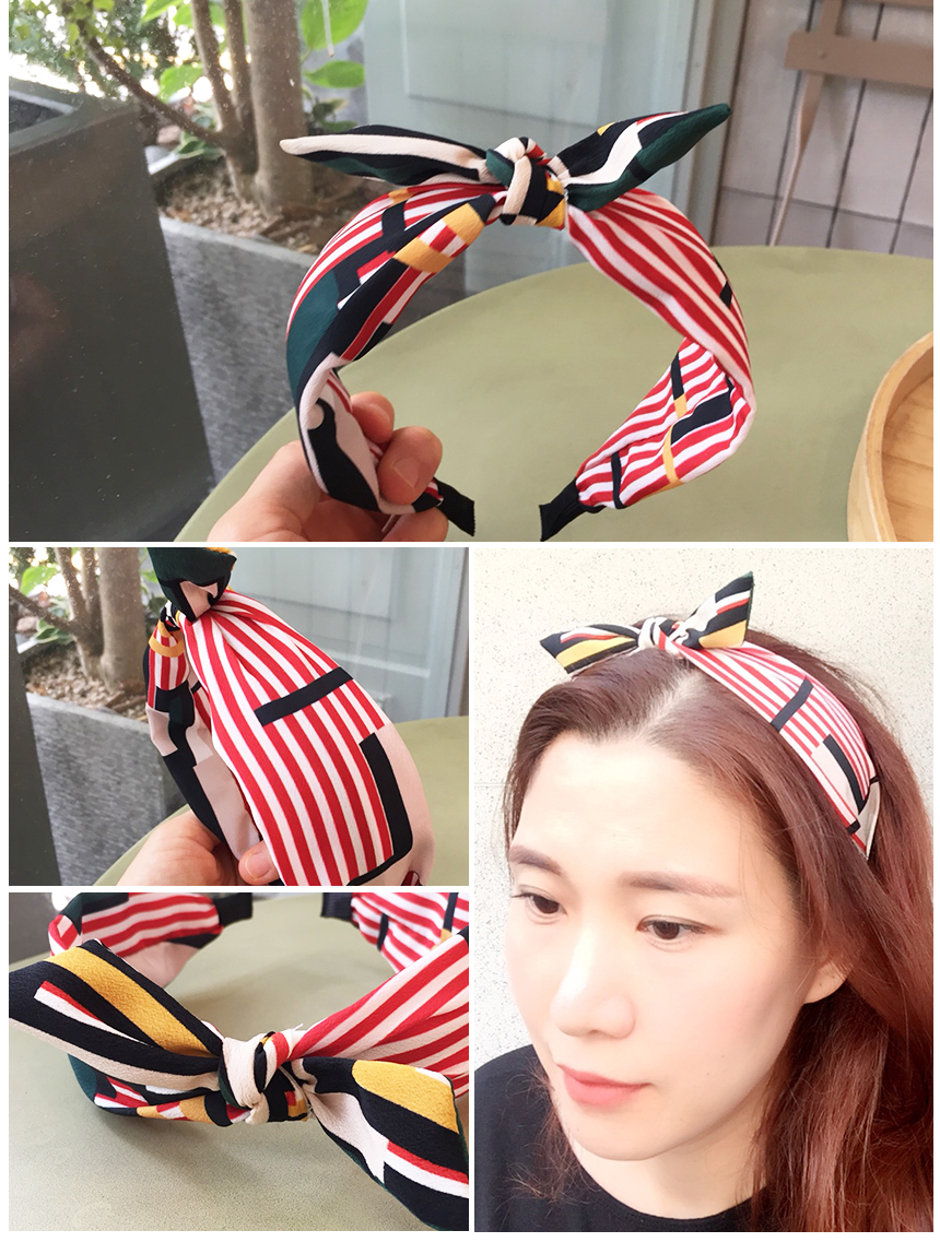 New Stripe Wide Single Hair Ribbon Bandana Hair Ba