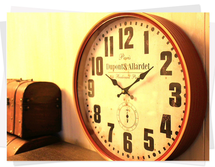 DuPont Wall Clock Unique props Modern compelling w