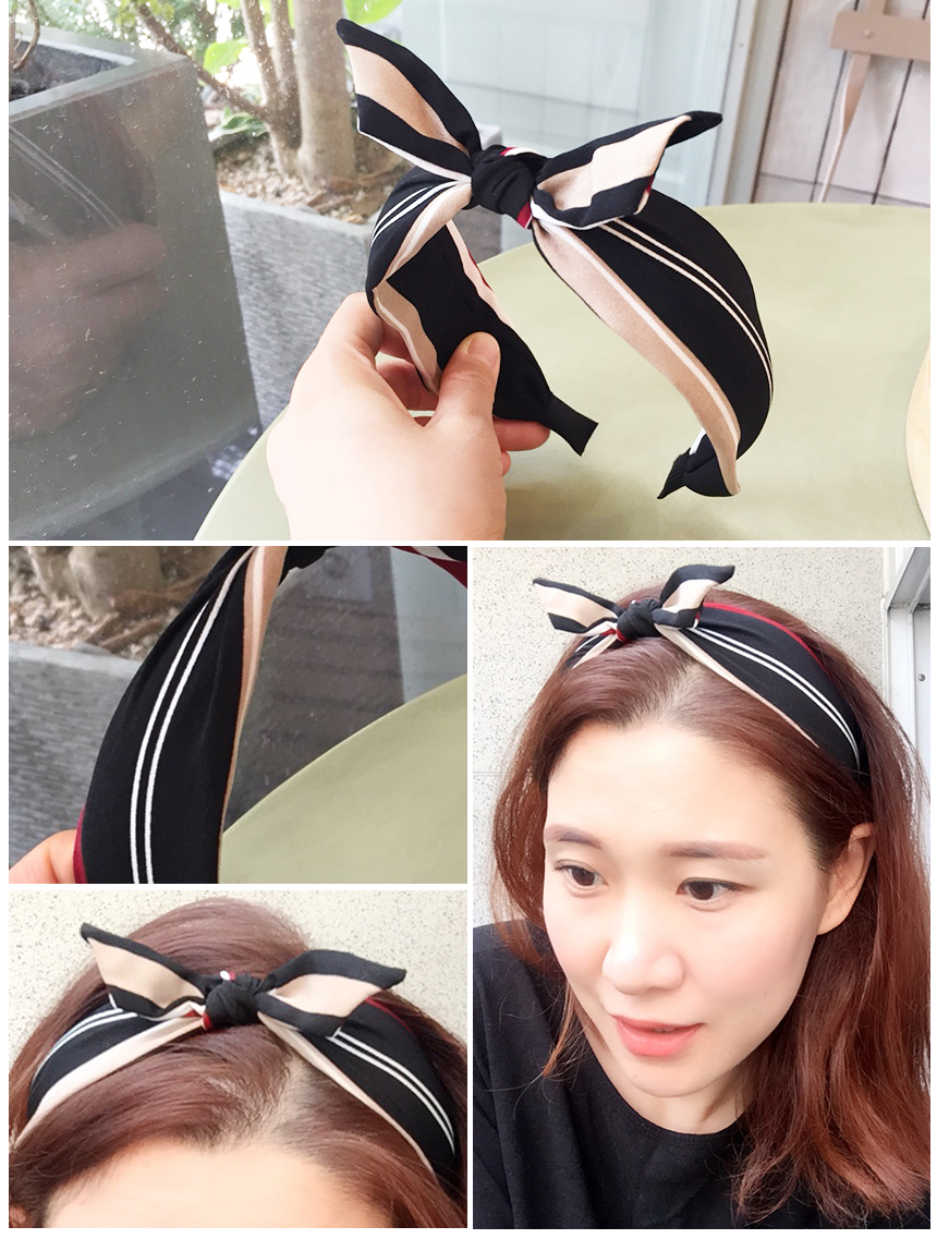 New Stripe Wide Single Hair Ribbon Bandana Hair Ba