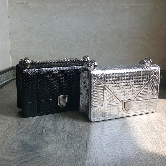 New Square Mini Shoulder Enamel Chain Bag Backpack