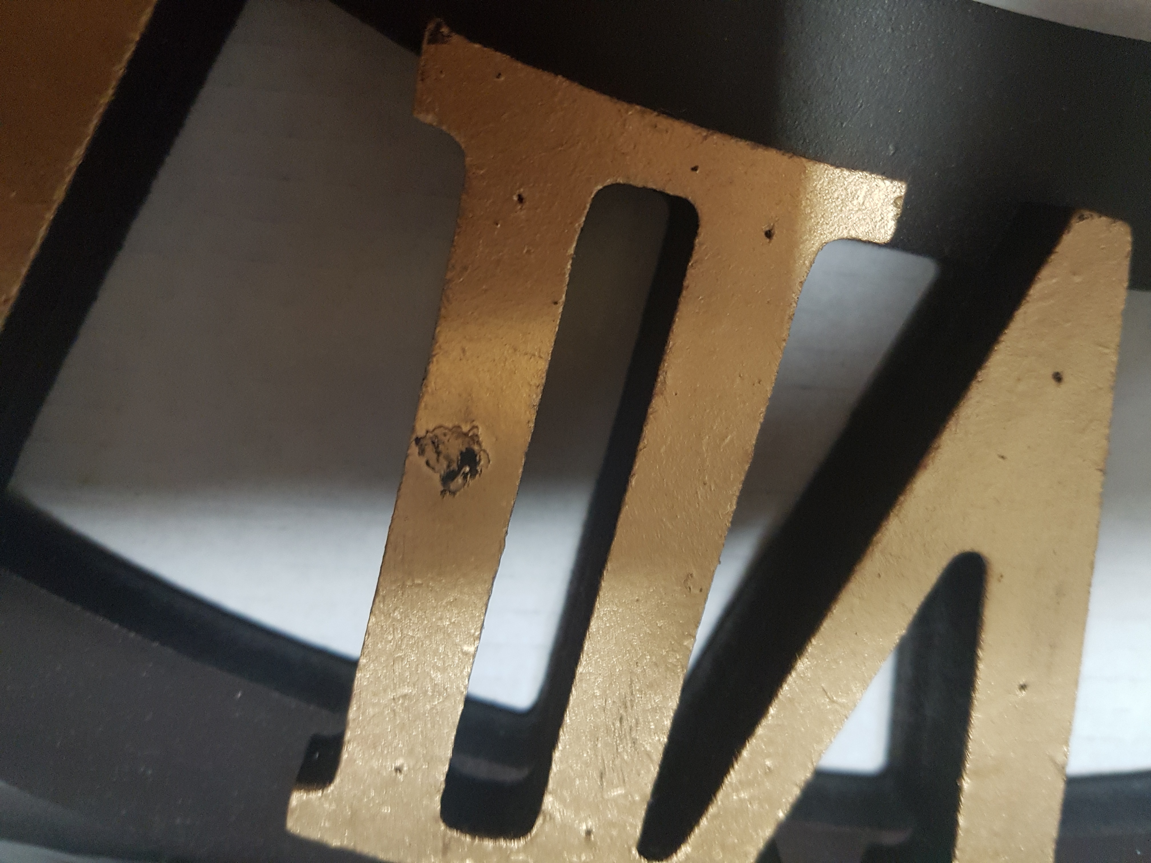 European antique hand-rolled wall clock Interior l