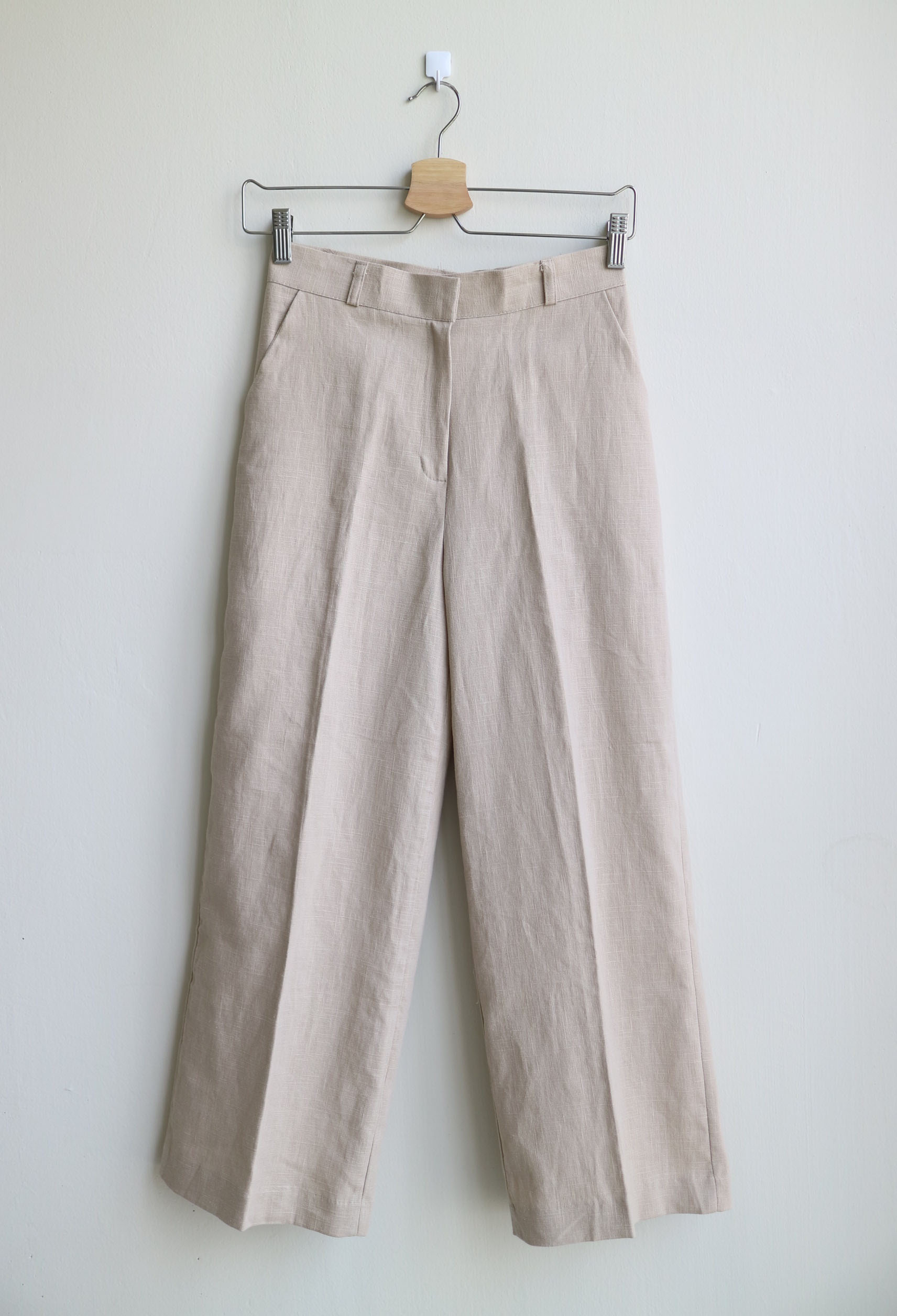 New Women's Pants Women's Wide Linen Slacks 