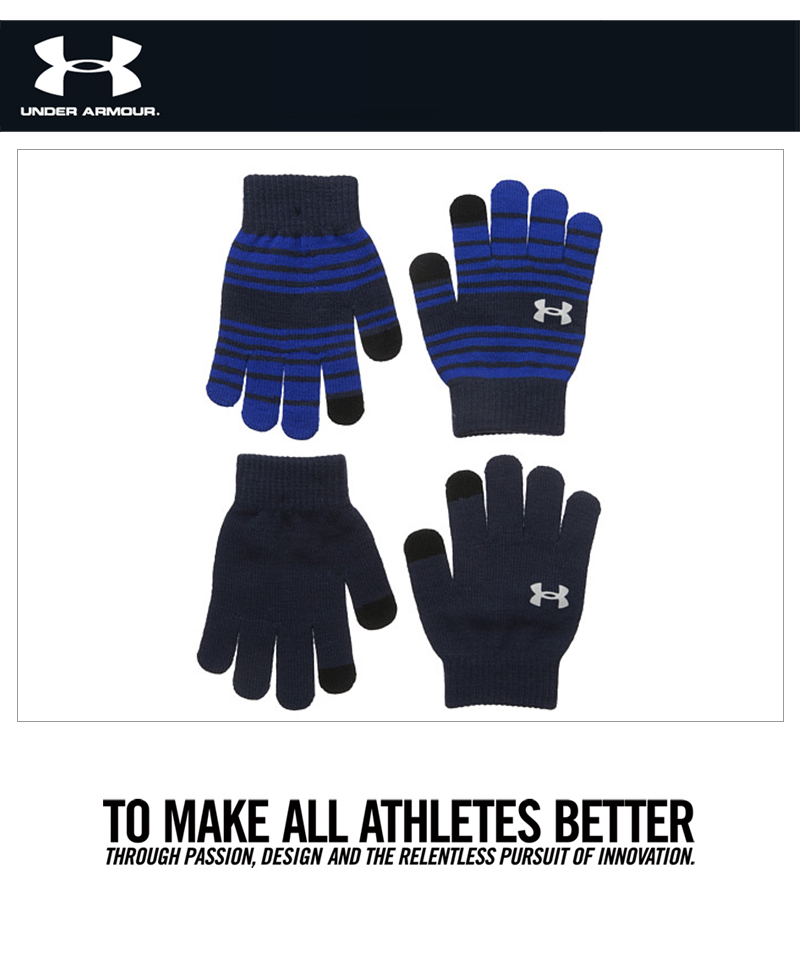 Under Armor For Kids UA CHILLZ Knit Gloves 2 piece