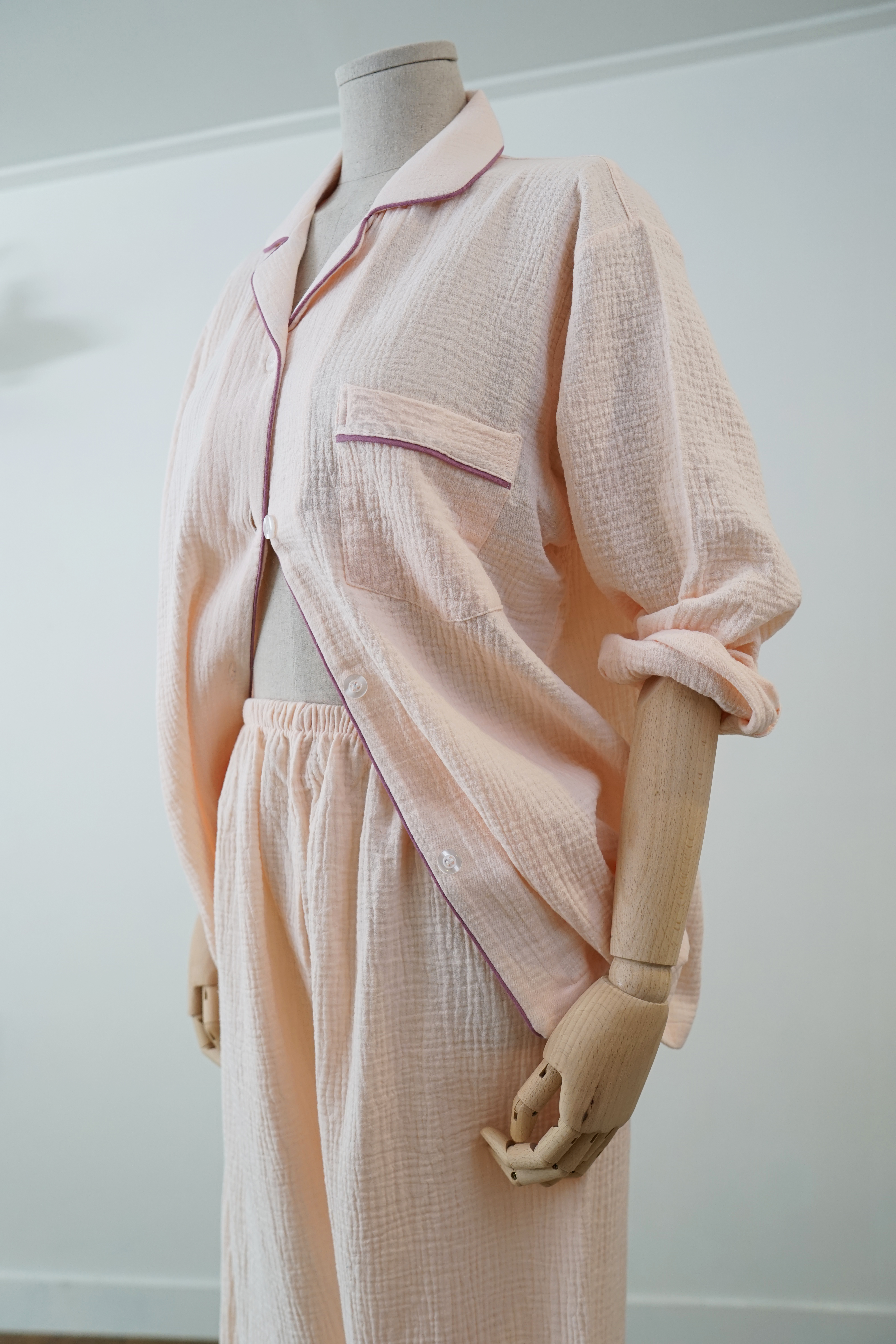 New 2 gauze pajamas _ Pink Homeware set pretty paj