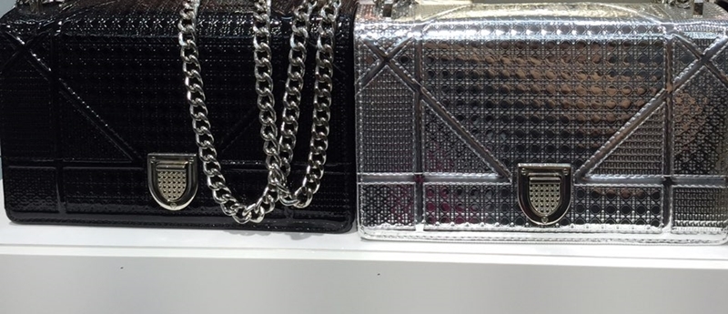 New Square Mini Shoulder Enamel Chain Bag Backpack