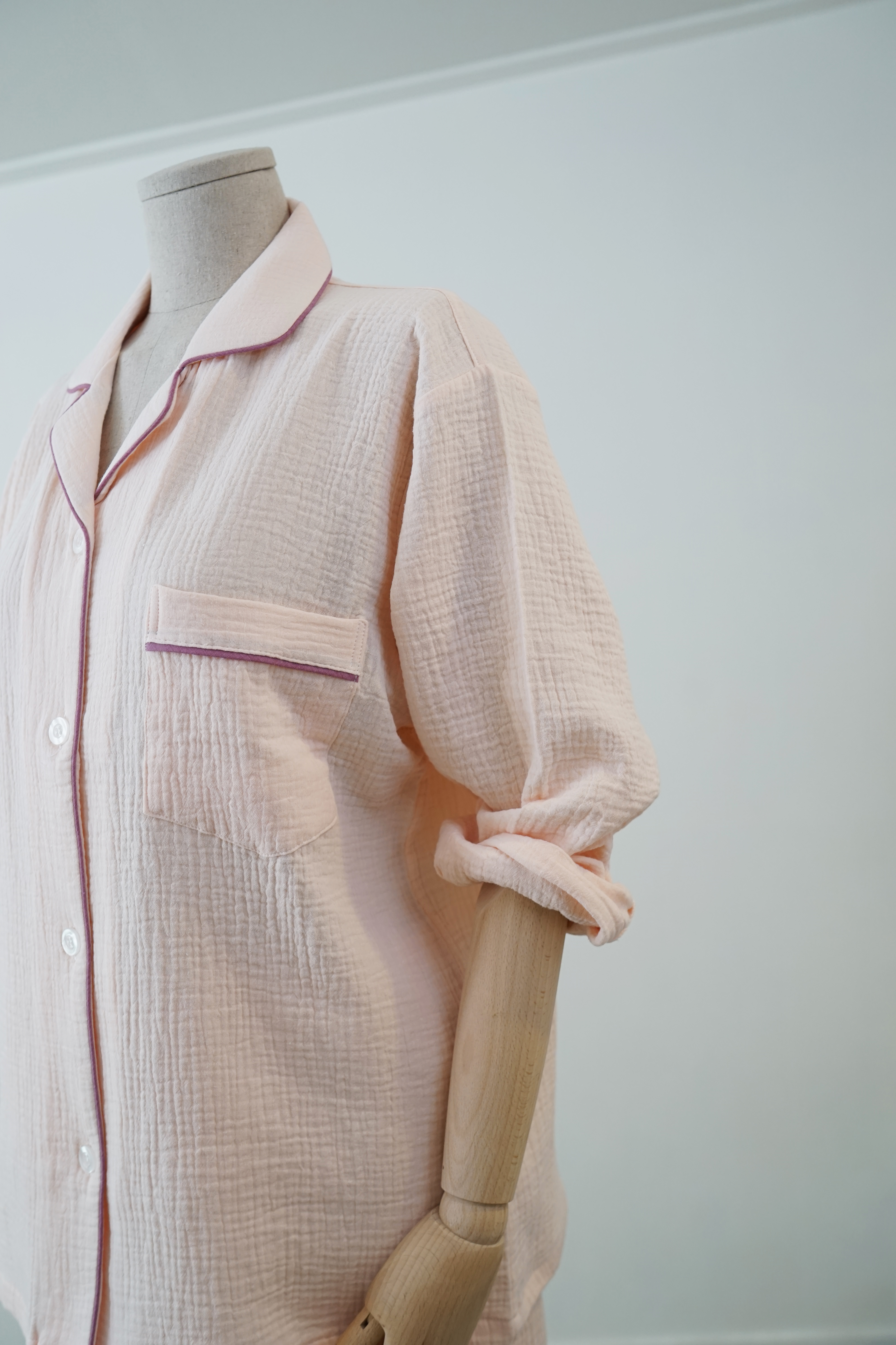 New 2 gauze pajamas _ Pink Homeware set pretty paj