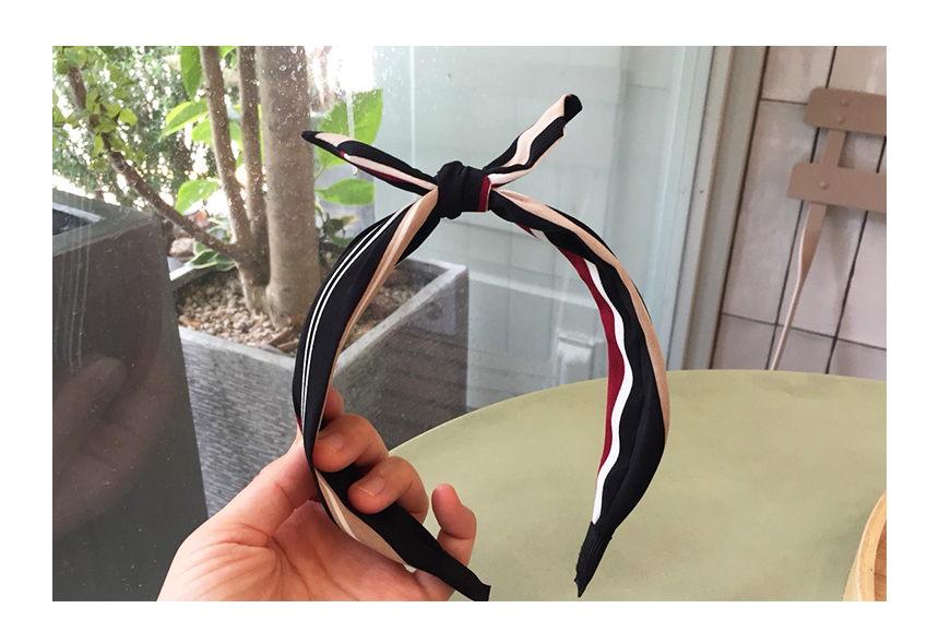 New Stripe Wide Single Hair Ribbon Bandana Hair Ba