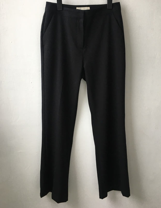 New Women's Pants Slim Semi Boots Cut Slacks Cl