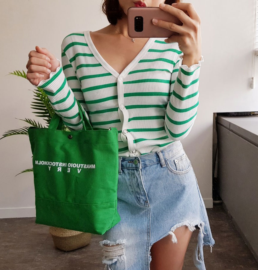 NEW ECO BAG Mini Cross Canvas Eco Bag Tote Cloth B