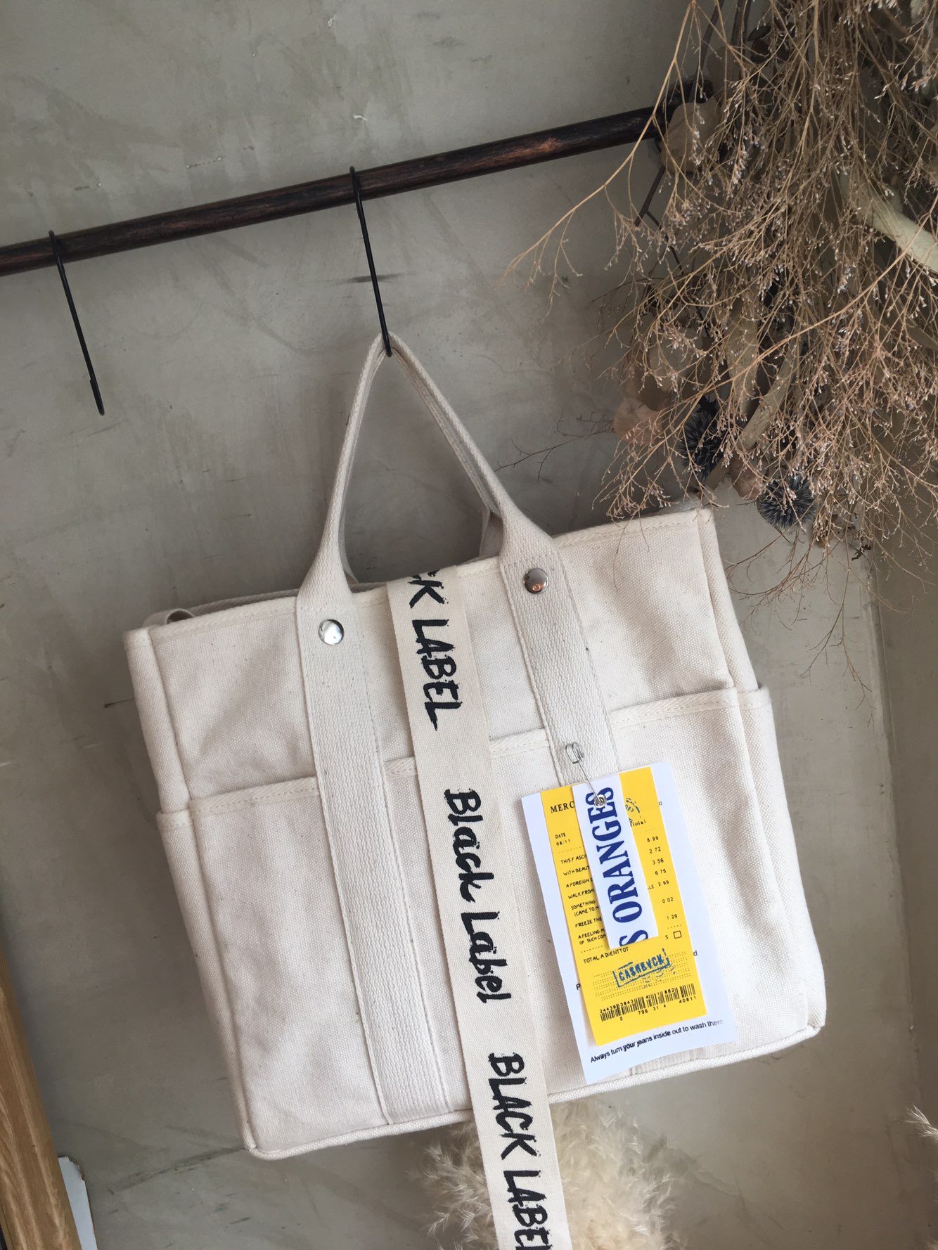 New Women's Bags Black Label Big Back Tote ab C