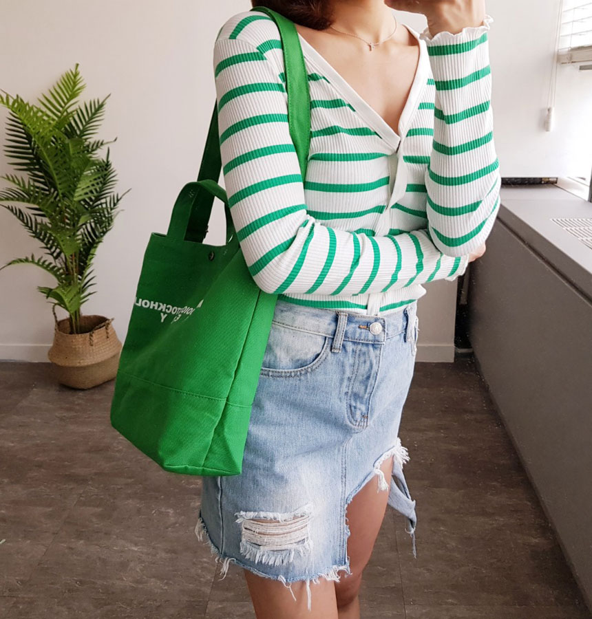 NEW ECO BAG Mini Cross Canvas Eco Bag Tote Cloth B