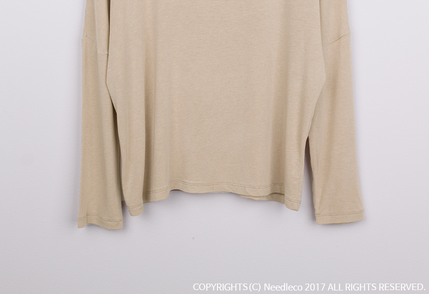 Autumn New Silk Ribbed Tee Rusty T-Shirt Nittai 30