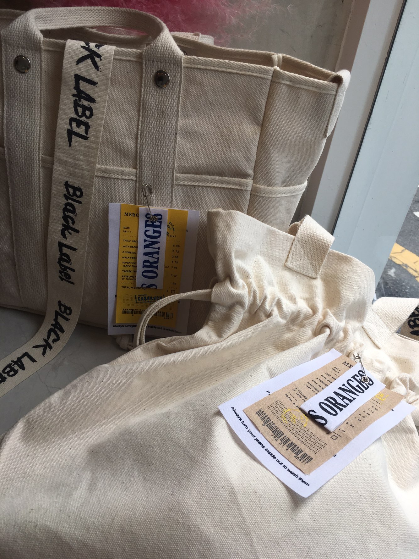 New Women's Bags Black Label Big Back Tote ab C