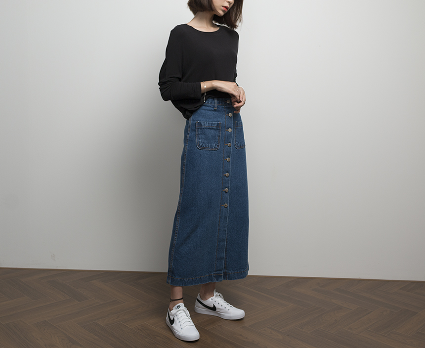 Autumn New Silk Ribbed Tee Rusty T-Shirt Nittai 30