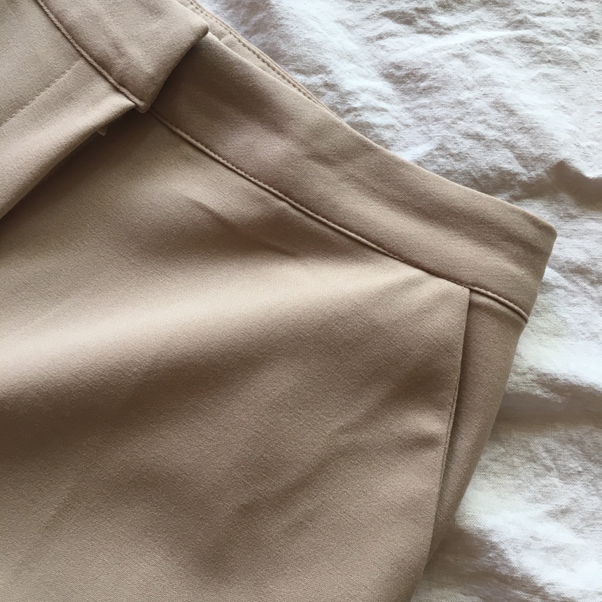 New Women's Pants Slim Semi Boots Cut Slacks Cl