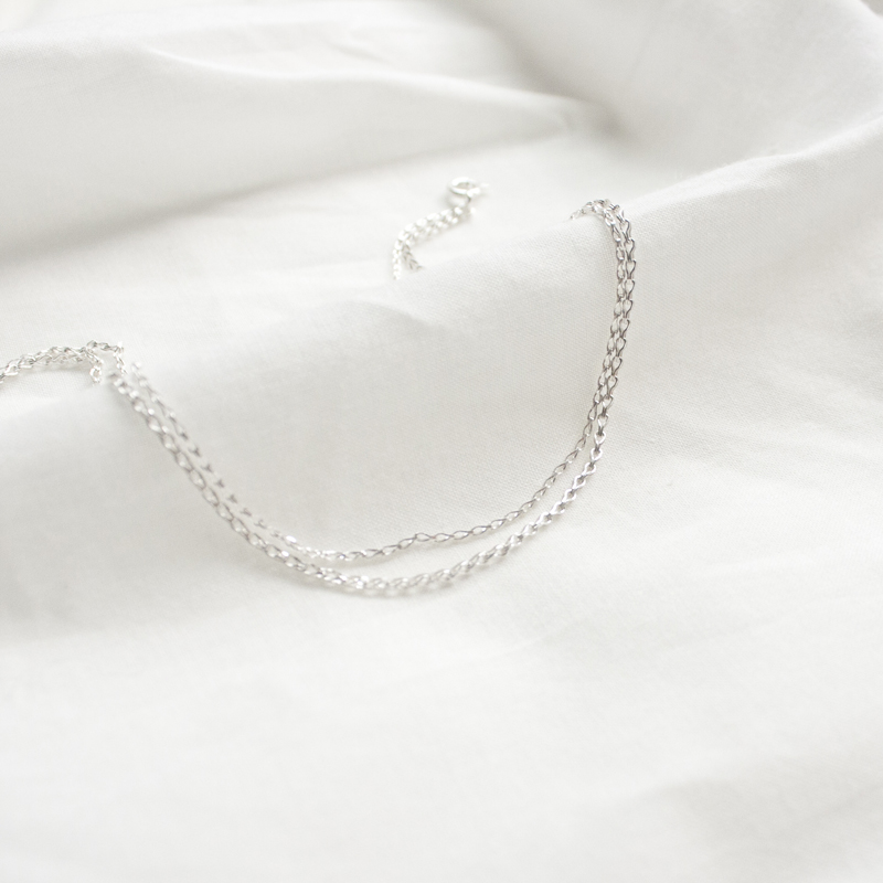 New Amati Cross Chain Bracelet A277B18 Amethyst 30