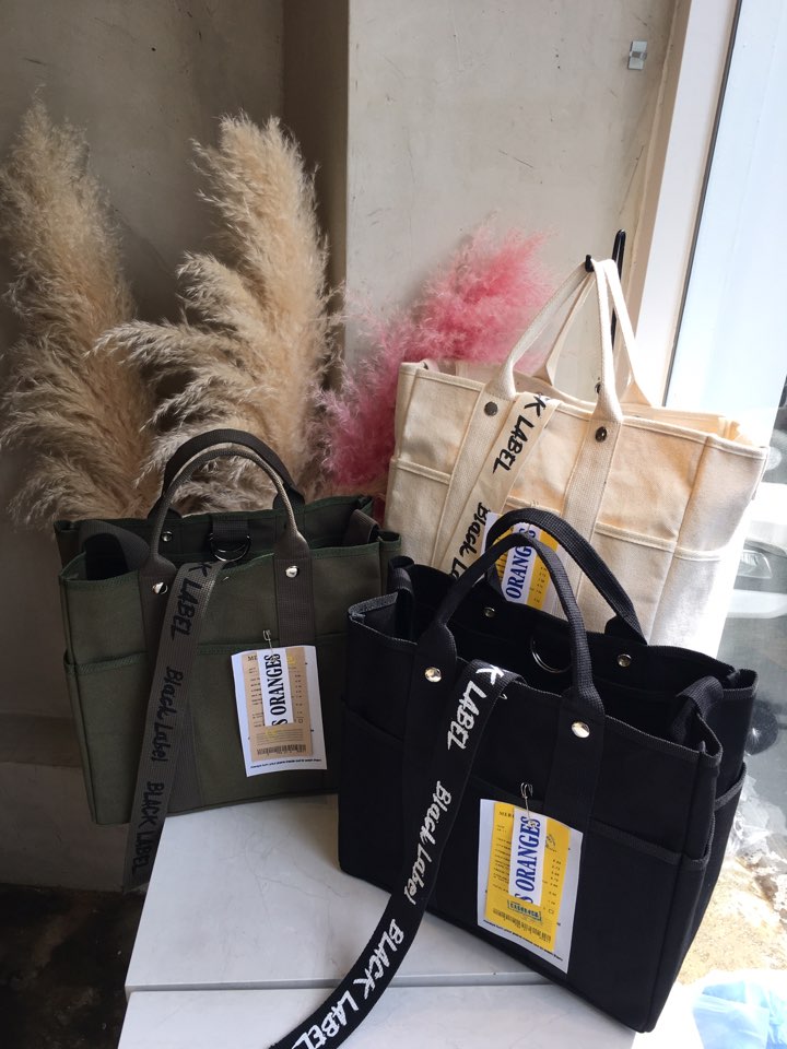 New Women's Bags Black Label Big Back Tote ab C