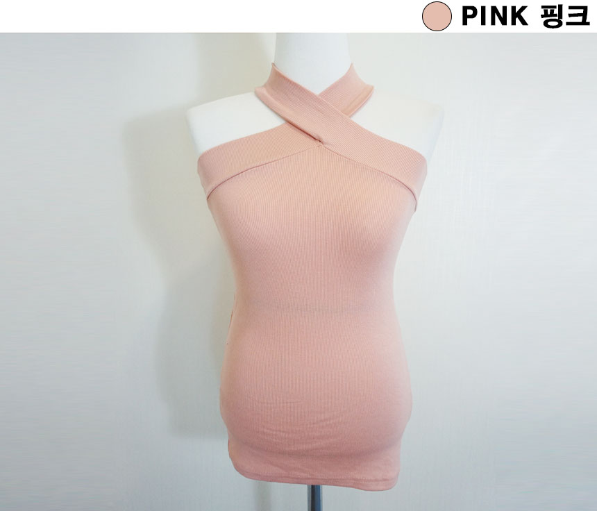 Cross-holter necklace 3color twenties female beaut