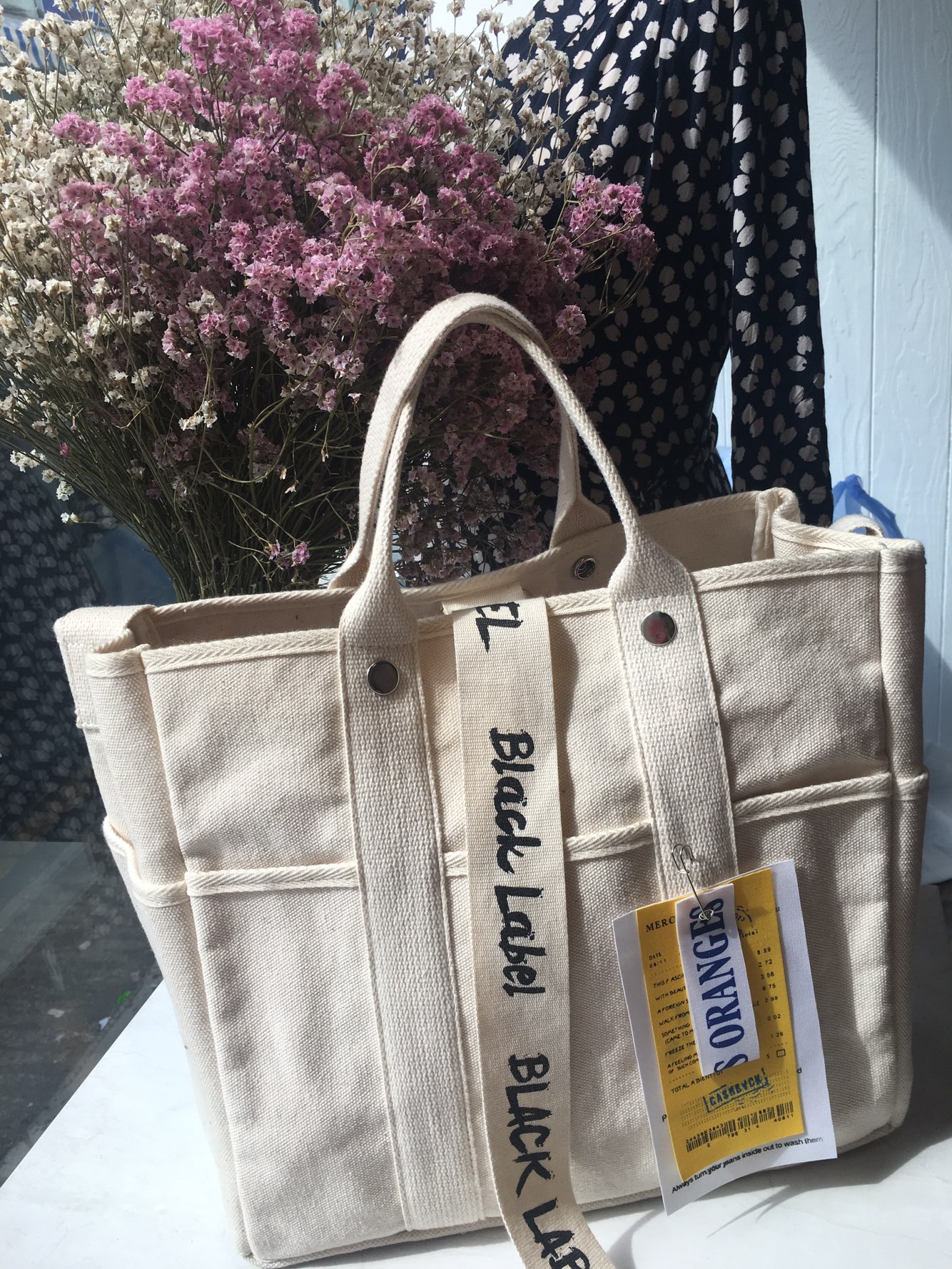 New Women's Bags Black Label Big Back Tote ab C