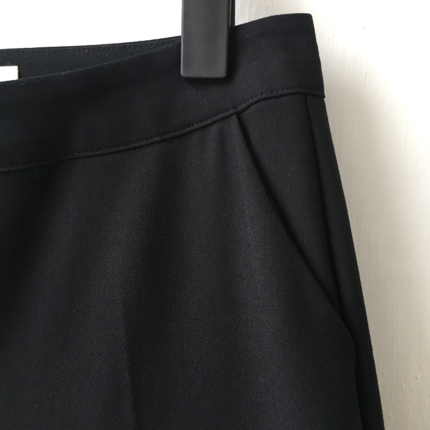 New Women's Pants Slim Semi Boots Cut Slacks Cl