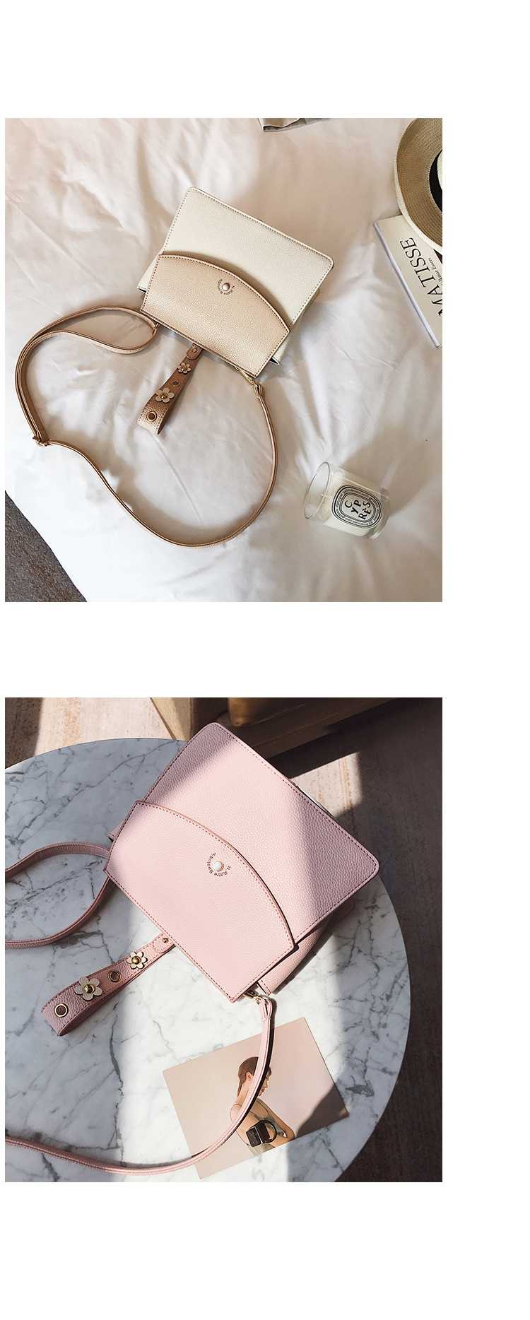 New Flower Cross Mini Handbag Women's Back Bags