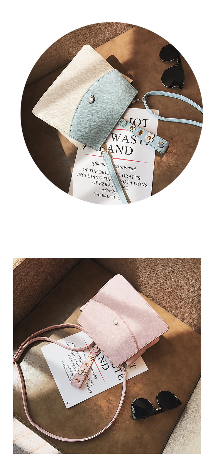 New Flower Cross Mini Handbag Women's Back Bags