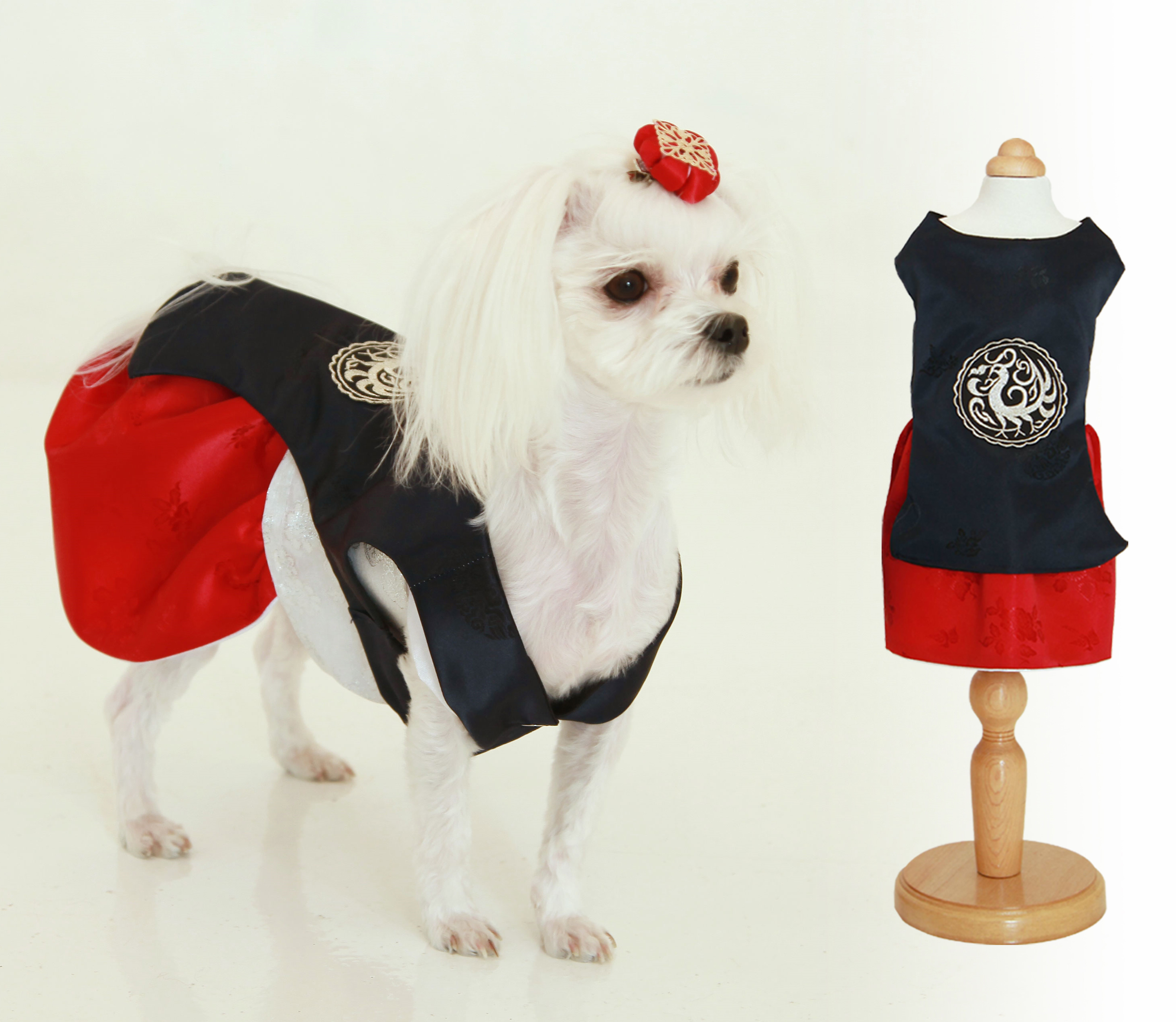 NEW DOG FASHION Handmade Puppy Fusion Hanbok Puppy