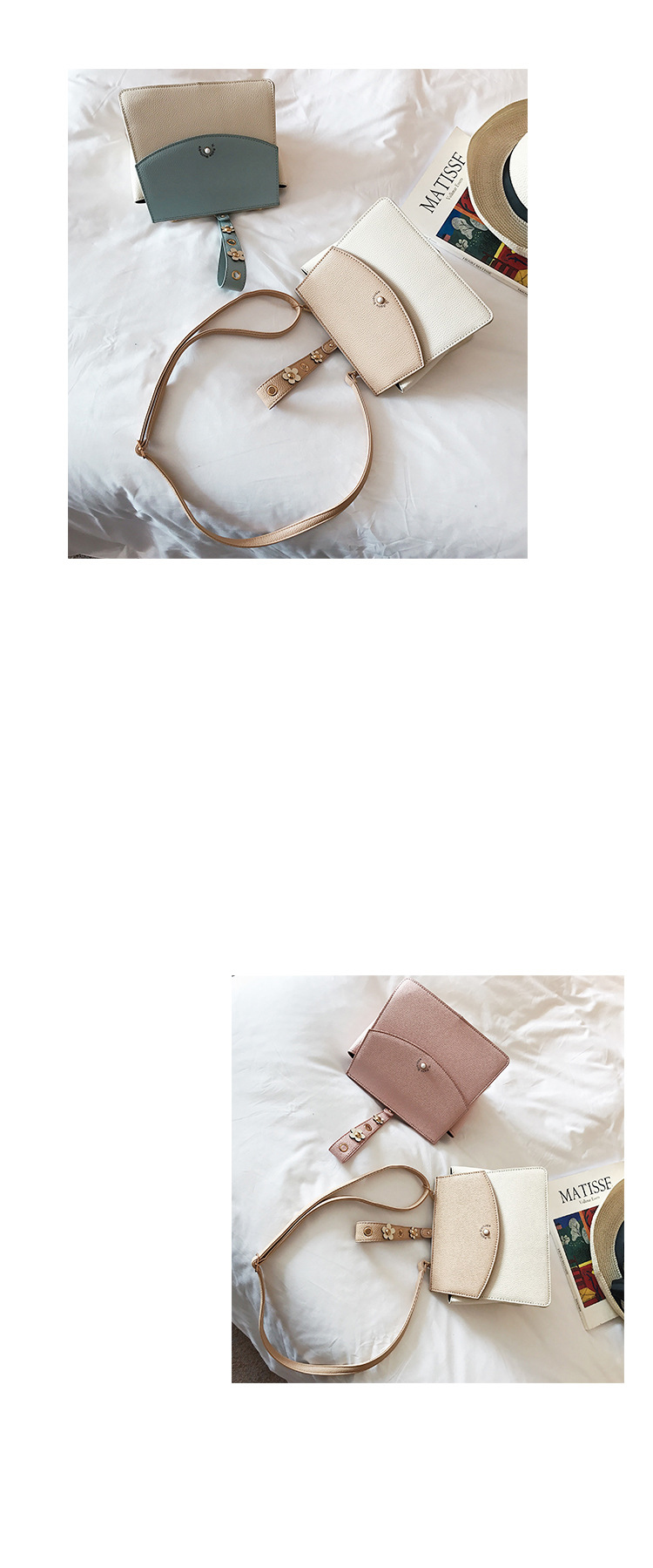 New Flower Cross Mini Handbag Women's Back Bags