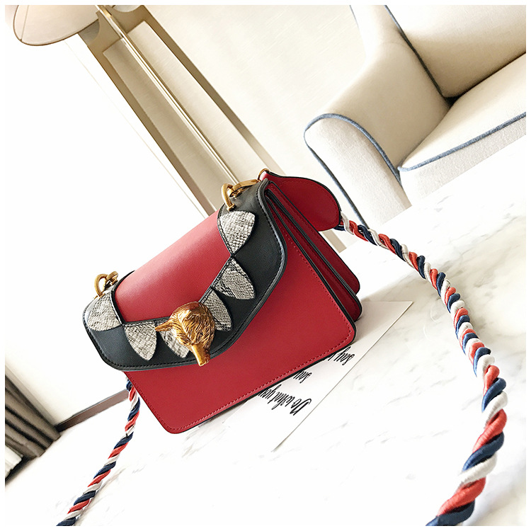 New Unique Pattern Cross Mini Bag White Woman Bag 