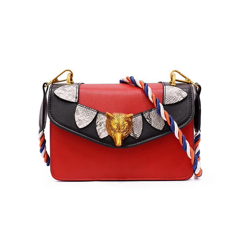 New Unique Pattern Cross Mini Bag White Woman Bag 